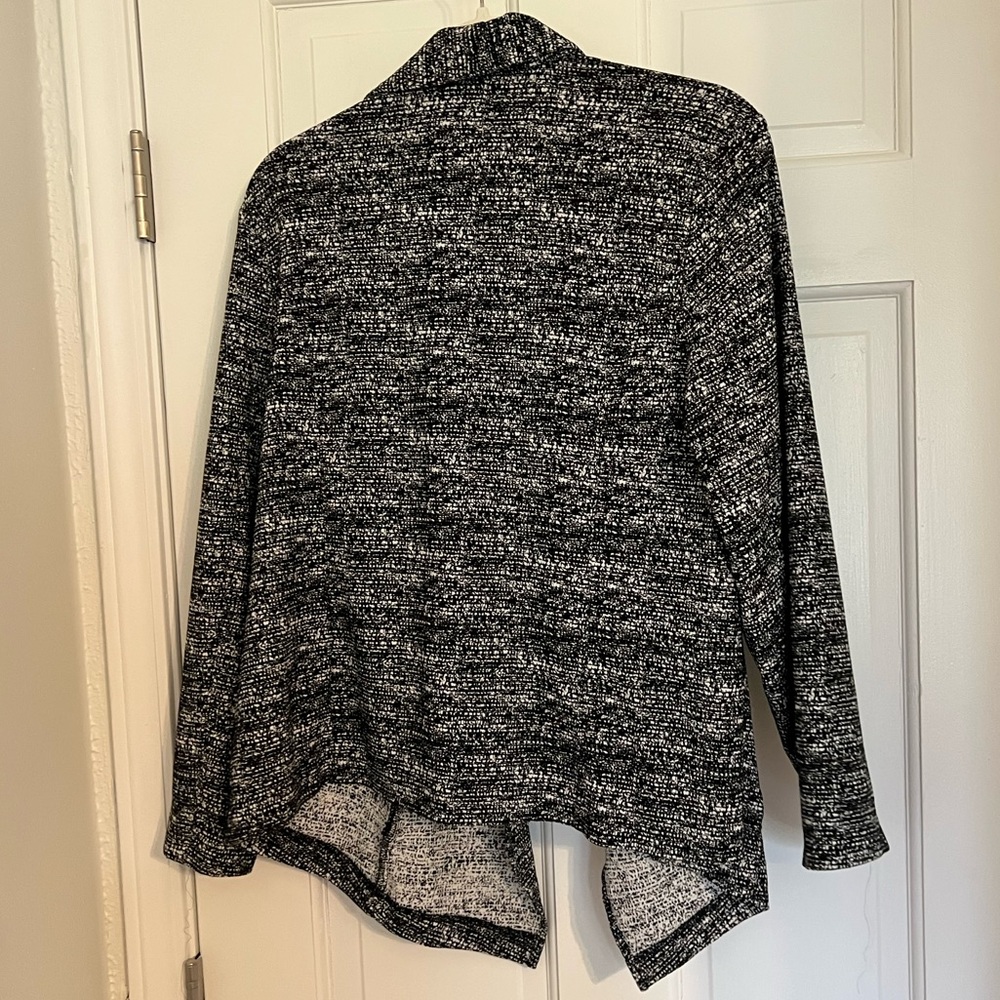 Alfani Black & White Open Front lightweight blazer woman’s plus size 2x - Picture 4 of 4